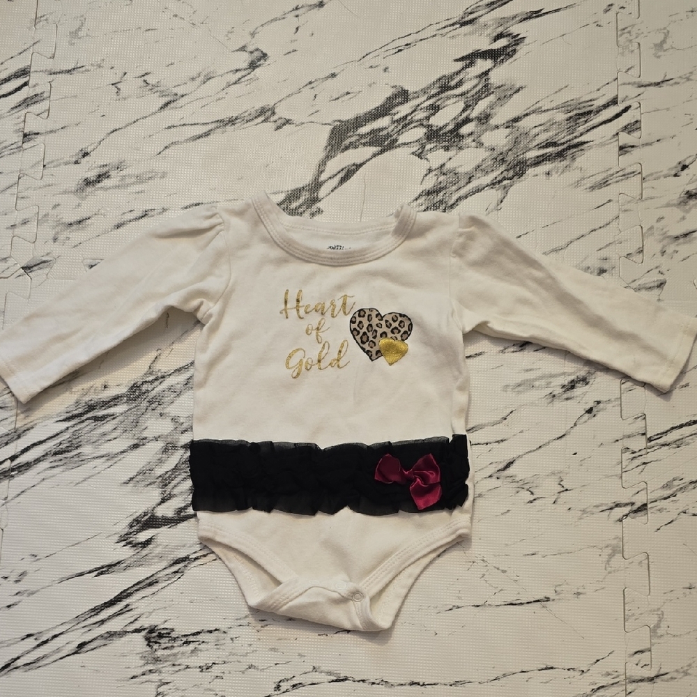 Charming Heart of Gold Kids Bodysuit